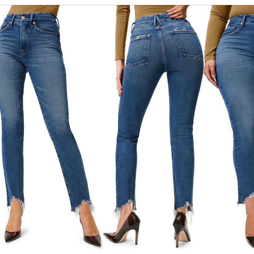 Good American Good Legs chewed hem sz 4